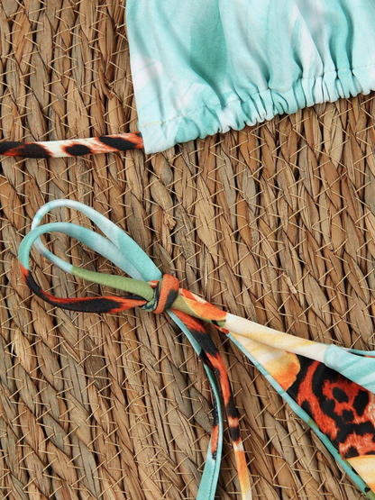 Tropische Bikini Set 3-Delig Zomer Badmode