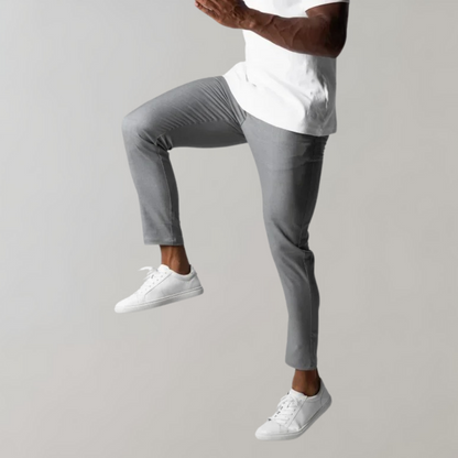 Heren Chino Broek Stretch Slimfit Elastische Stof