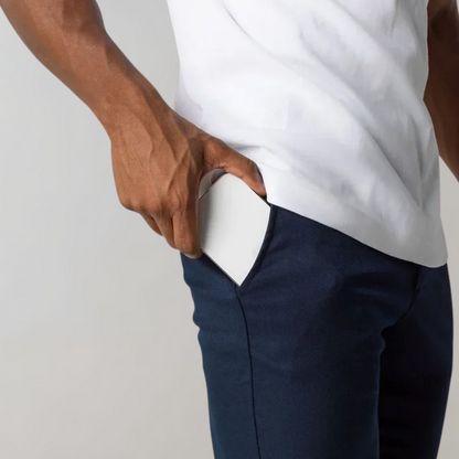 Heren Chino Broek Stretch Slimfit Elastische Stof