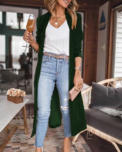 Lounge Cardigan Langer Model Elegante Look
