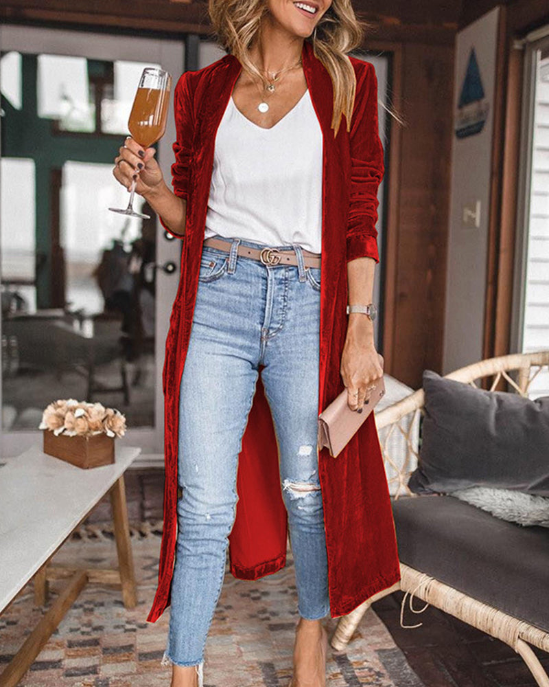 Lounge Cardigan Langer Model Elegante Look
