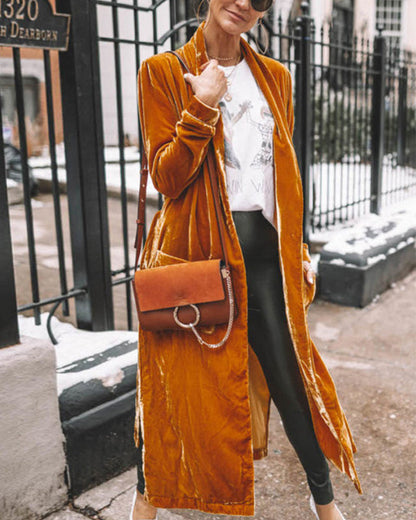 Lounge Cardigan Langer Model Elegante Look