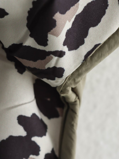Leonne | Luxe Tussenjas met Trendy Stiksels - Luipaard Print10
