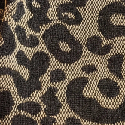 Canvas Draagtas met Luipaardprint en Gouden Kettinghengsels 33 × 28 × 10 cm Shopper Tote Bag Kunstleder Schoudertas