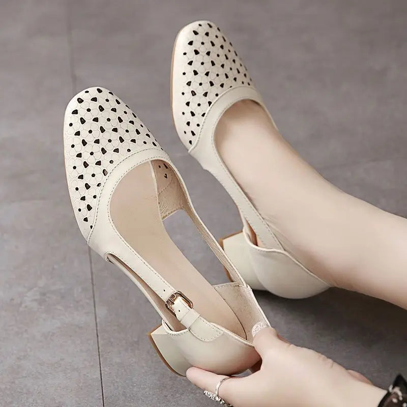 Leren Sandalen Zomer Comfortabel Elegant