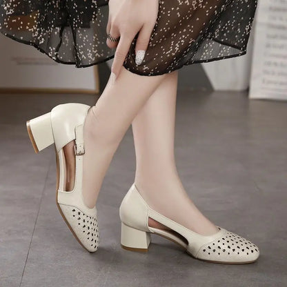 Leren Sandalen Zomer Comfortabel Elegant - StudioMarella