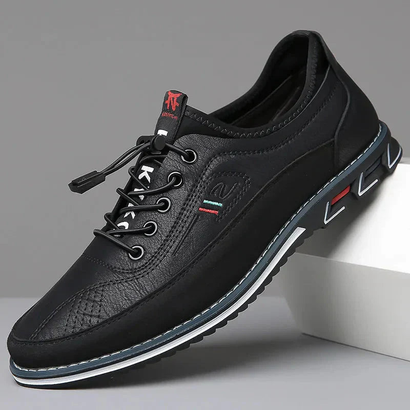 Leren Sneakers Heren | Stevige Zool & Comfortabele Demping