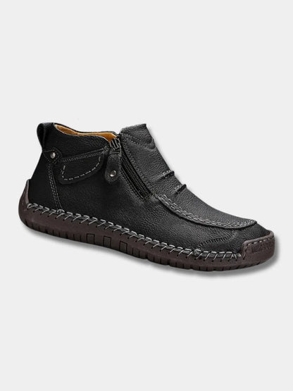 Leren Schoenen Unisex Comfortabel met Zijrits en Antislipzool - StudioMarella
