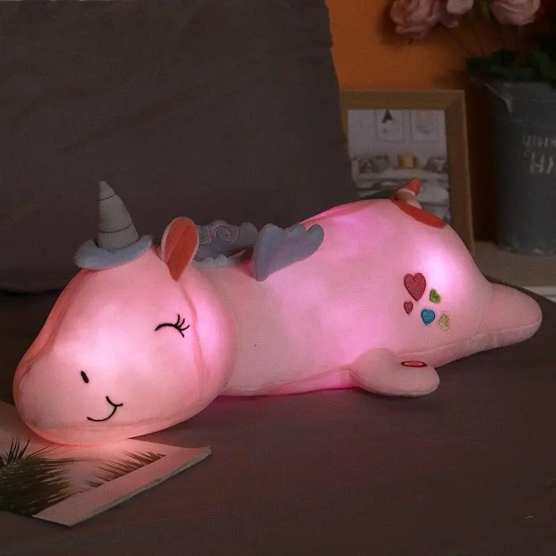 Lichtgevende Pluche Eenhoorn met LED-verlichting voor Kinderen – Knuffel & Nachtlampje in Één