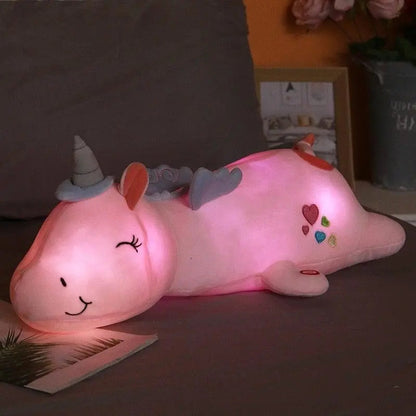 Lichtgevende Pluche Eenhoorn met LED-verlichting voor Kinderen – Knuffel & Nachtlampje in Één