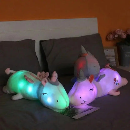 Lichtgevende Pluche Eenhoorn met LED-verlichting voor Kinderen – Knuffel & Nachtlampje in Één