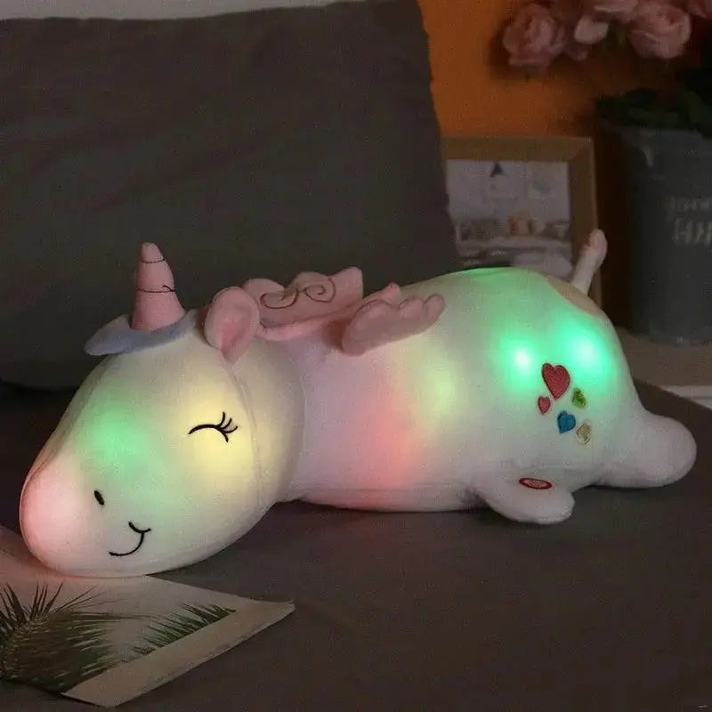 Lichtgevende Pluche Eenhoorn met LED-verlichting voor Kinderen – Knuffel & Nachtlampje in Één