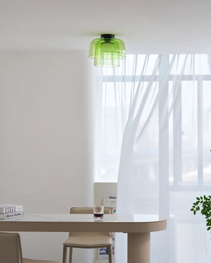 Meerlagige Glazen Plafondlamp — Modern Design Verlichting voor Slaapkamer en Woonkamer