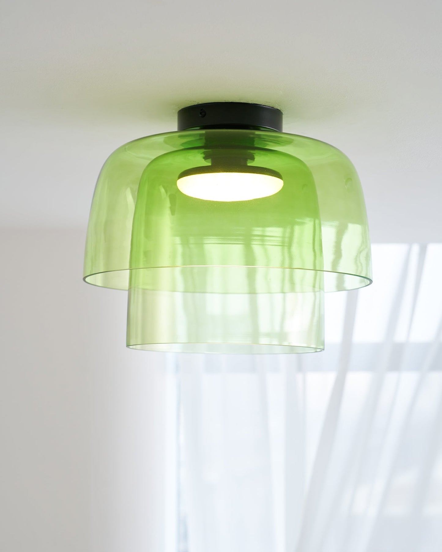 Meerlagige Glazen Plafondlamp — Modern Design Verlichting voor Slaapkamer en Woonkamer