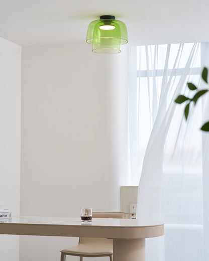 Meerlagige Glazen Plafondlamp — Modern Design Verlichting voor Slaapkamer en Woonkamer