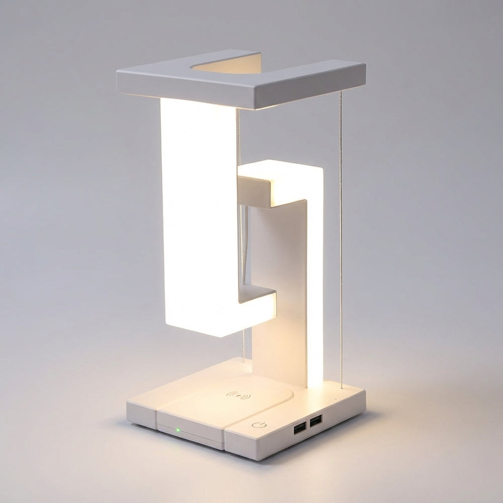 Tafellamp LED Draadloos Opladen Qi Zweefeffect Nachtkastlamp Slaapkamer Bureaulamp Modern Futuristisch Sfeerverlichting