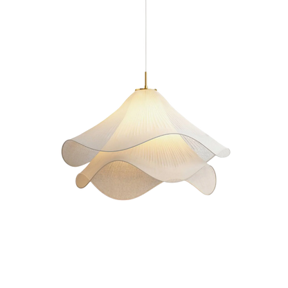 Etherule Bloem Hanglamp Stof Metaal Beige Eetkamer Hanglamp Gelaagd Design Sfeerverlichting Moderne Hanglamp