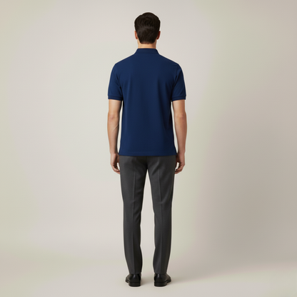 Herenshirt Klassieke Polo Lange Mouw Elegante Stijl