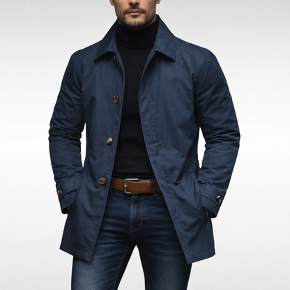 Liam | Stijlvolle en Functionele All-Weather Herenjas 1