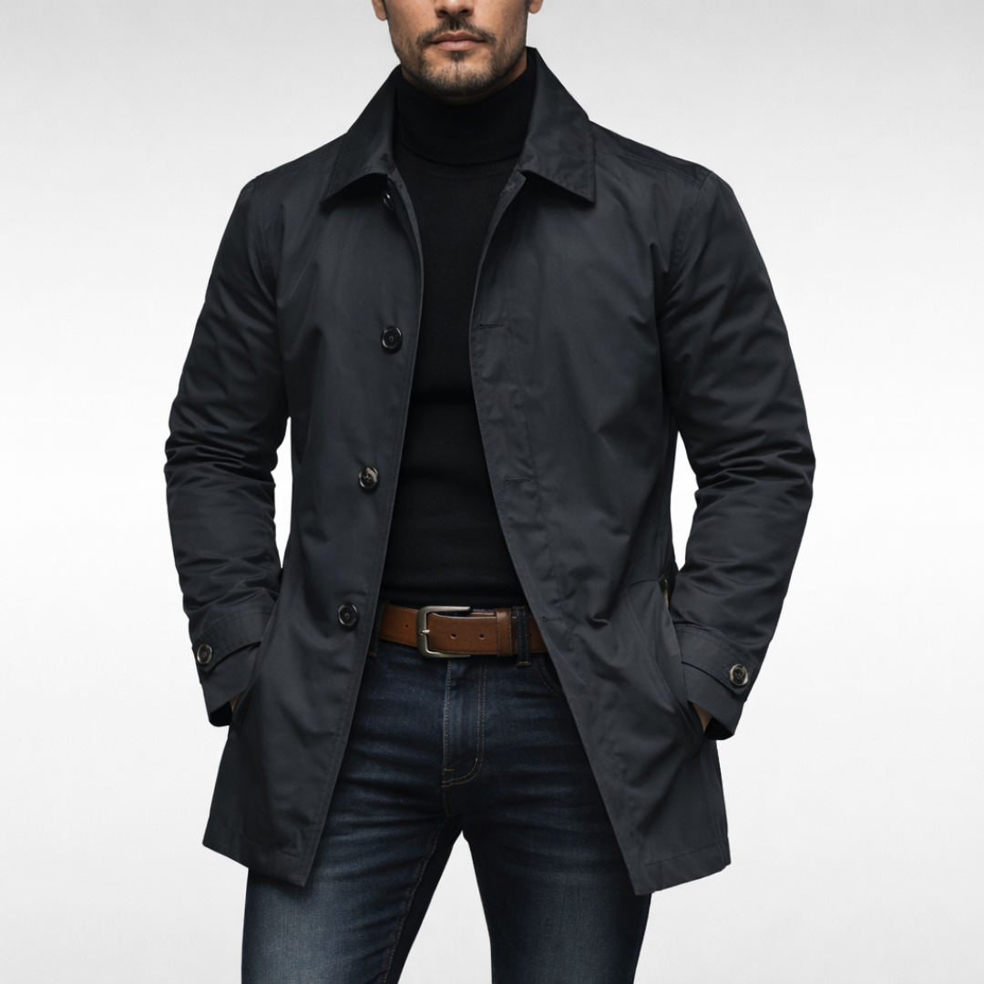 Liam | Stijlvolle en Functionele All-Weather Herenjas 2