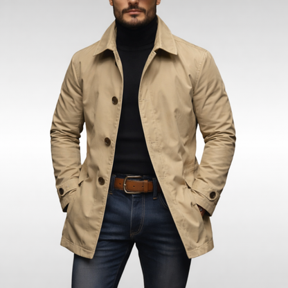 Liam | Stijlvolle en Functionele All-Weather Herenjas 3