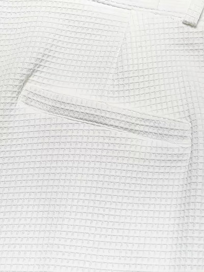 Lichte stof broek met rechte pijpen en zijzakken