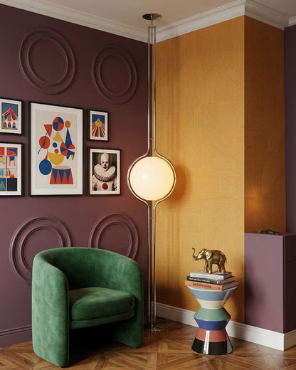 Moderne Vloerlamp met Chroomafwerking en Acrylbollen – Sfeervolle Verlichting voor Woonkamer en Slaapkamer