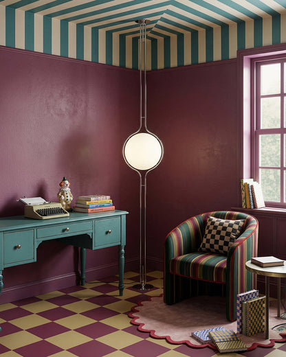 Moderne Vloerlamp met Chroomafwerking en Acrylbollen – Sfeervolle Verlichting voor Woonkamer en Slaapkamer