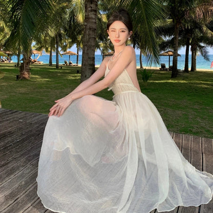 Fee Lange Zomerjurk Backless Vrouwenjurk Zomerse Stijl