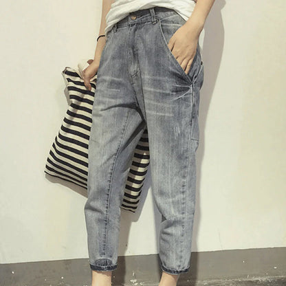 Dames Boyfriend Jeans Comfortabel Losse Fit