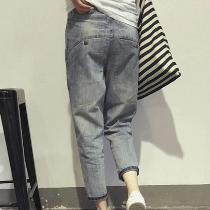 Dames Boyfriend Jeans Comfortabel Losse Fit