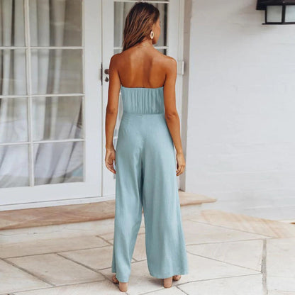 Vrouwelijke Jumpsuit Zwart Warme Winter Collectie