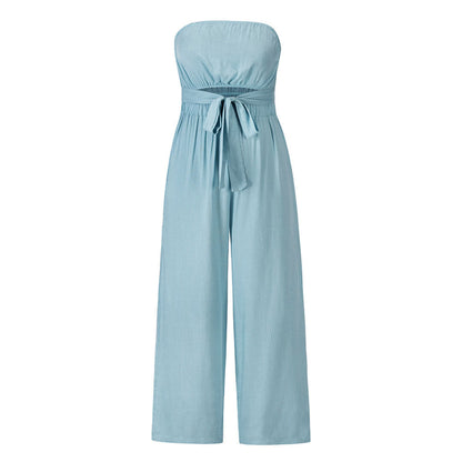 Vrouwelijke Jumpsuit Zwart Warme Winter Collectie