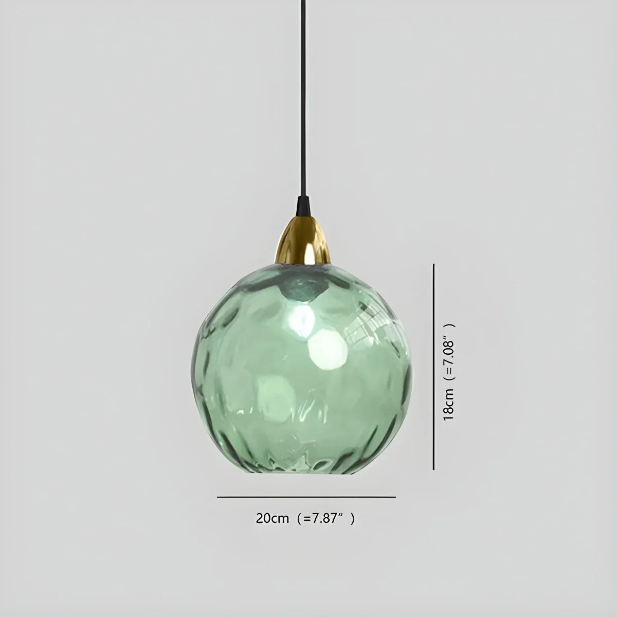 Hanglamp Glas E26 20 cm Grijs Eettafel Woonkamer Slaapkamer Rookglas Bollamp Pendellamp Sfeerverlichting