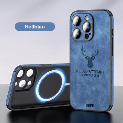 Smartphone Hoesje in Leerlook — Slank Design met Valbescheming & MagSafe-Compatibiliteit voor iPhone 16/15/14/13/12