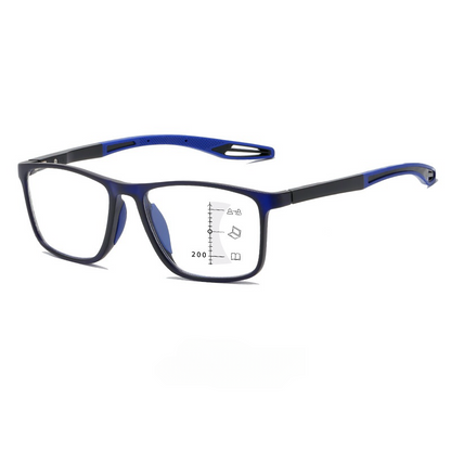 Progressieve Leesbril met Blauw Licht Filter Ultra Licht Krasbestendig Montuur Comfort voor Dagelijks Gebruik