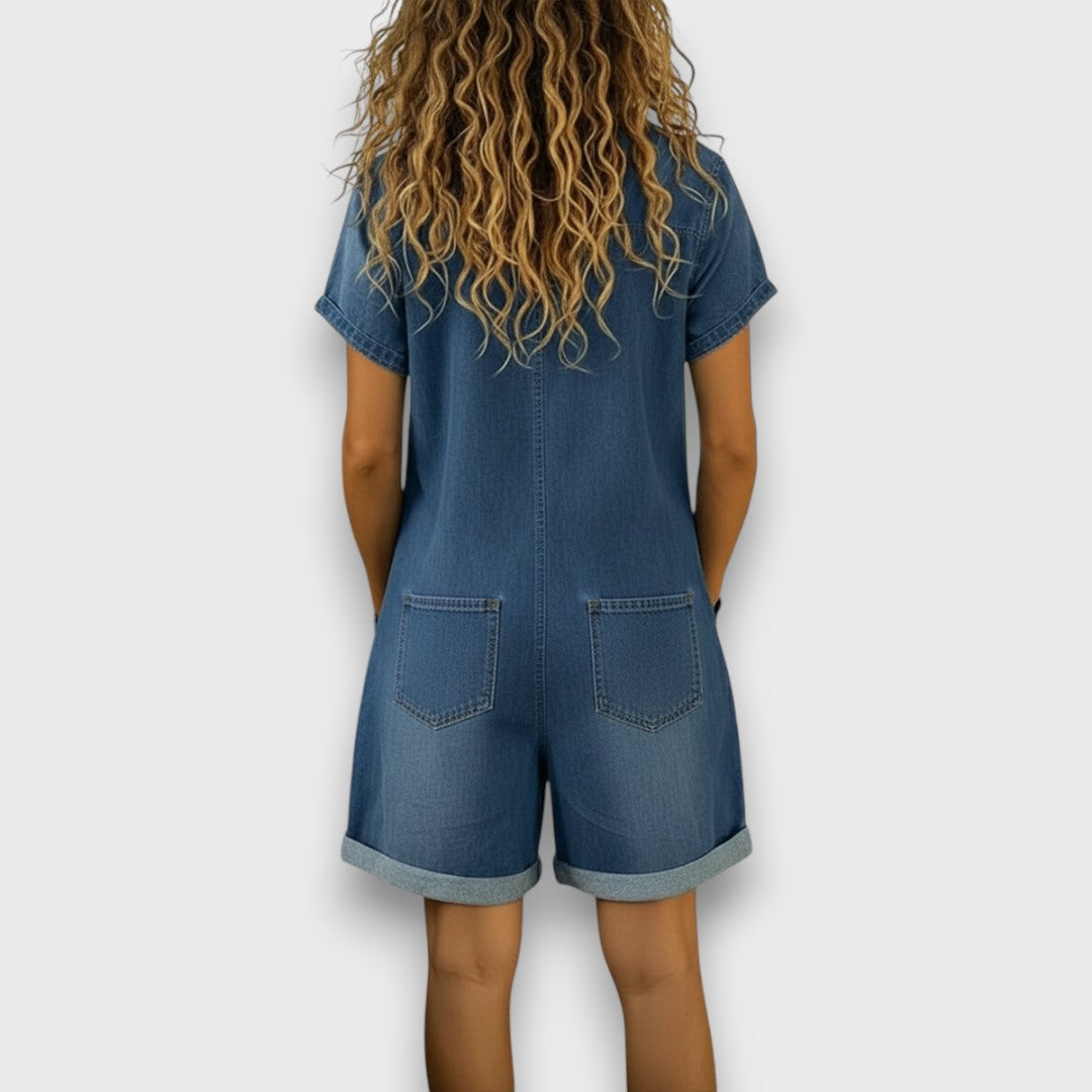 Lily | Zachte en stijlvolle denim tuinbroek voor dames 1