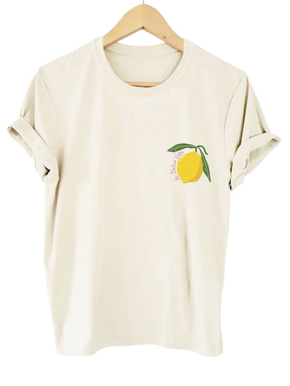 Dames Zomer Shirt met Citroen Print Trendy en Luchtig