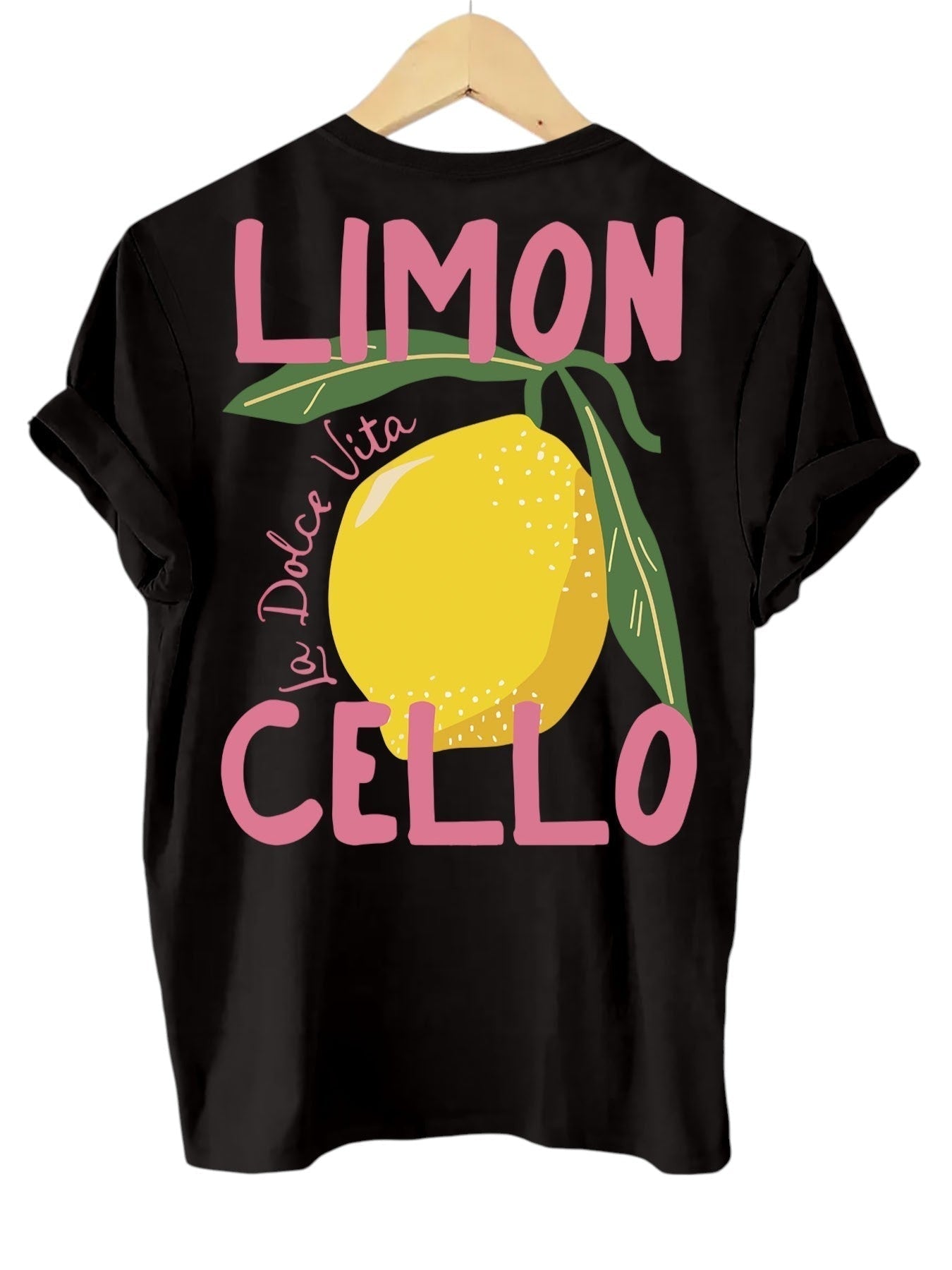 Limoncello | Dames T-shirt met Citroenprint Geel 4