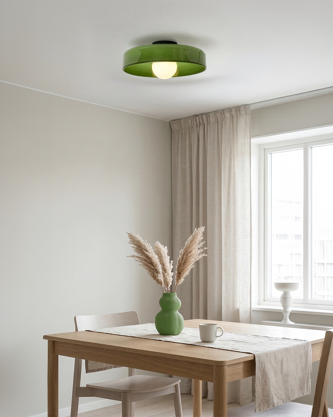 Minimalistische Glazen Wand- en Plafondlamp — Moderne Verlichting voor Gang & Slaapkamer — Dimbaar LED — Ø25 / Ø35 cm