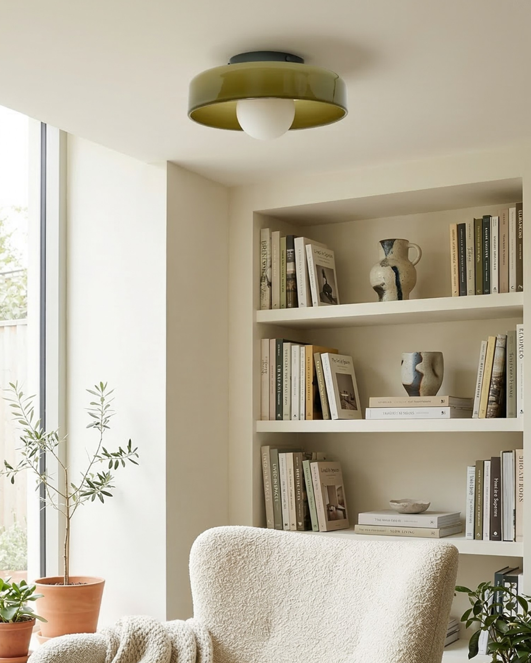 Minimalistische Glazen Wand- en Plafondlamp — Moderne Verlichting voor Gang & Slaapkamer — Dimbaar LED — Ø25 / Ø35 cm
