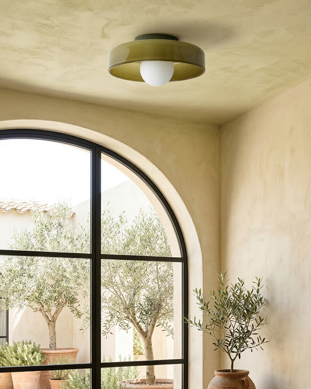 Minimalistische Glazen Wand- en Plafondlamp — Moderne Verlichting voor Gang & Slaapkamer — Dimbaar LED — Ø25 / Ø35 cm