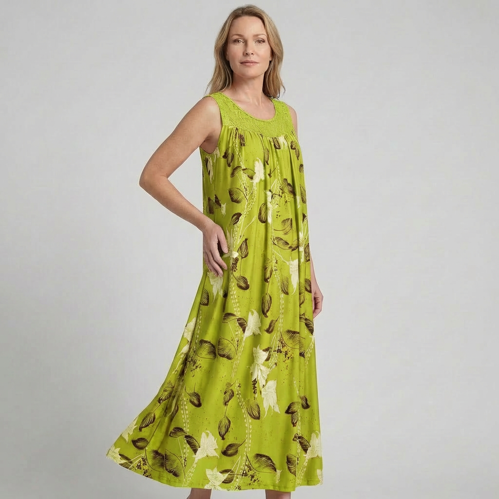 Lina | Elegante Vloeiende Lange Jurk Dames met Kantdetails - Maxi Jurk voor Zomer en Feestjes 2