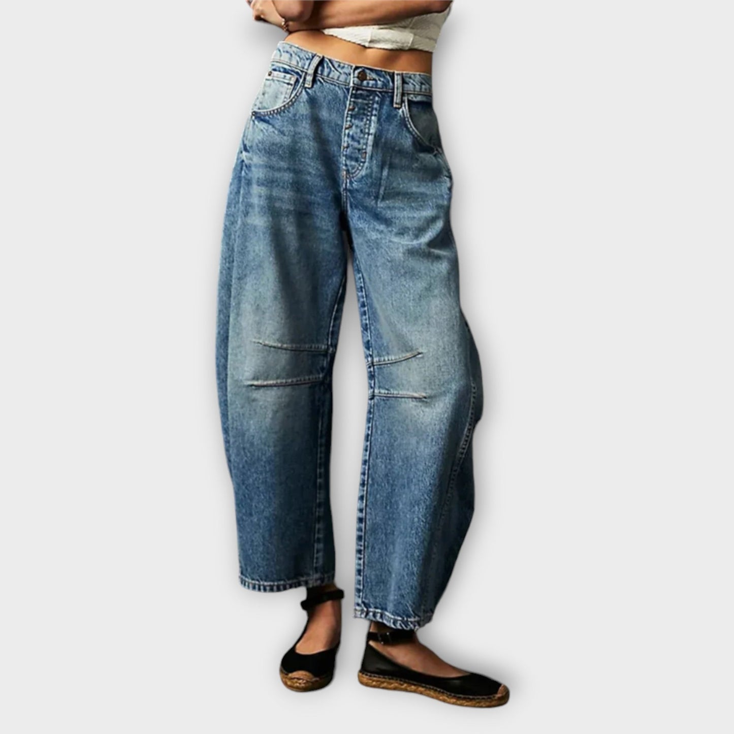 Lina Jeans Comfortabele Stijlvolle Damesspijkerbroek