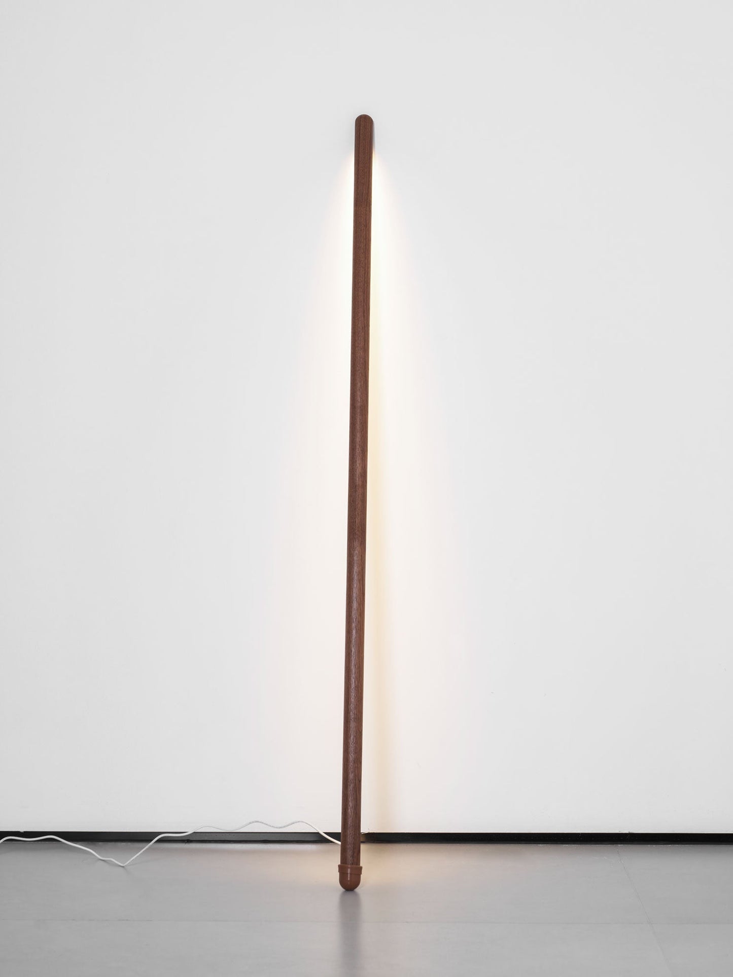 Scandinavische Vloerlamp Hout & Acryl met Geïntegreerde LED Staaflamp 135cm