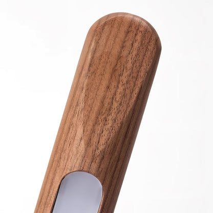 Scandinavische Vloerlamp Hout & Acryl met Geïntegreerde LED Staaflamp 135cm