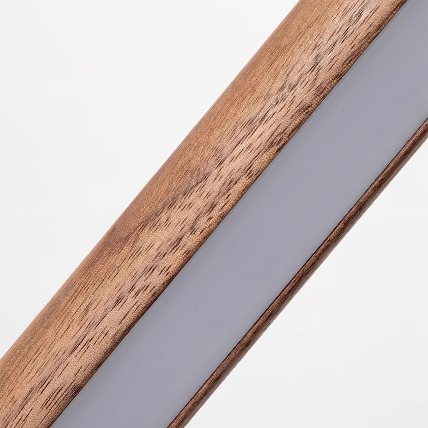 Scandinavische Vloerlamp Hout & Acryl met Geïntegreerde LED Staaflamp 135cm