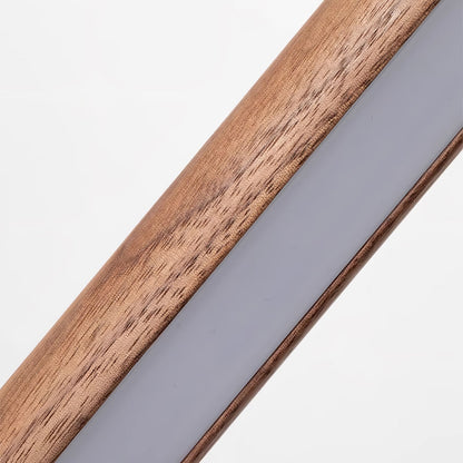 Scandinavische Vloerlamp Hout & Acryl met Geïntegreerde LED Staaflamp 135cm