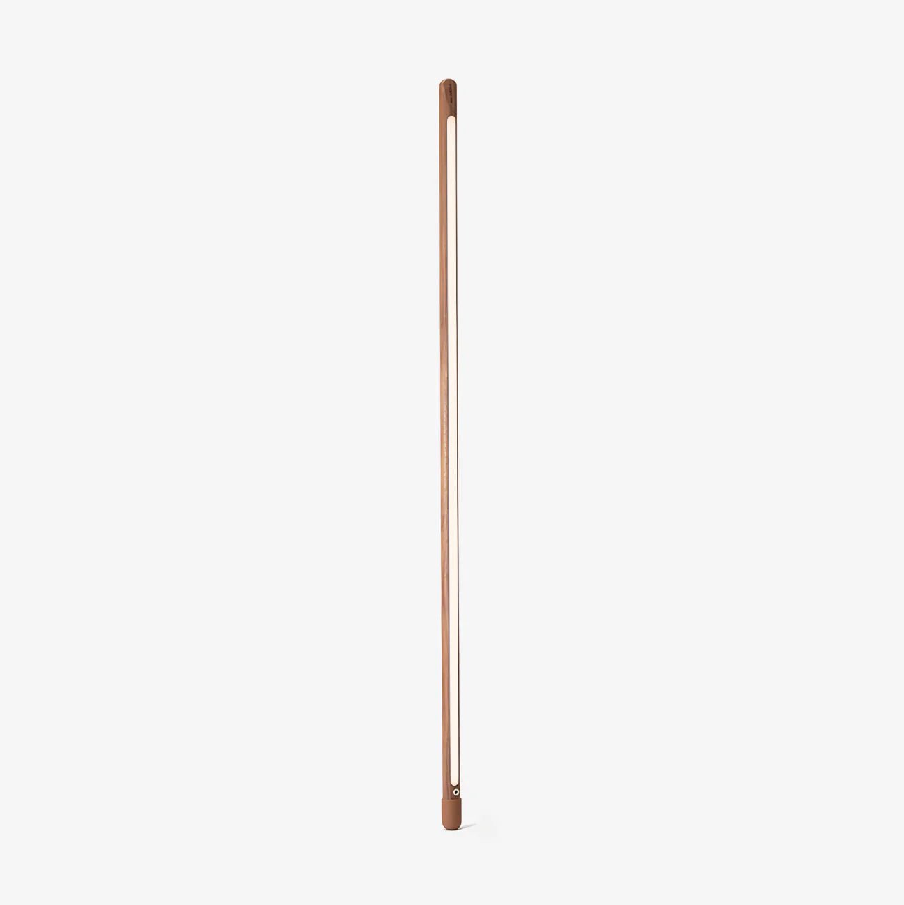 Scandinavische Vloerlamp Hout & Acryl met Geïntegreerde LED Staaflamp 135cm