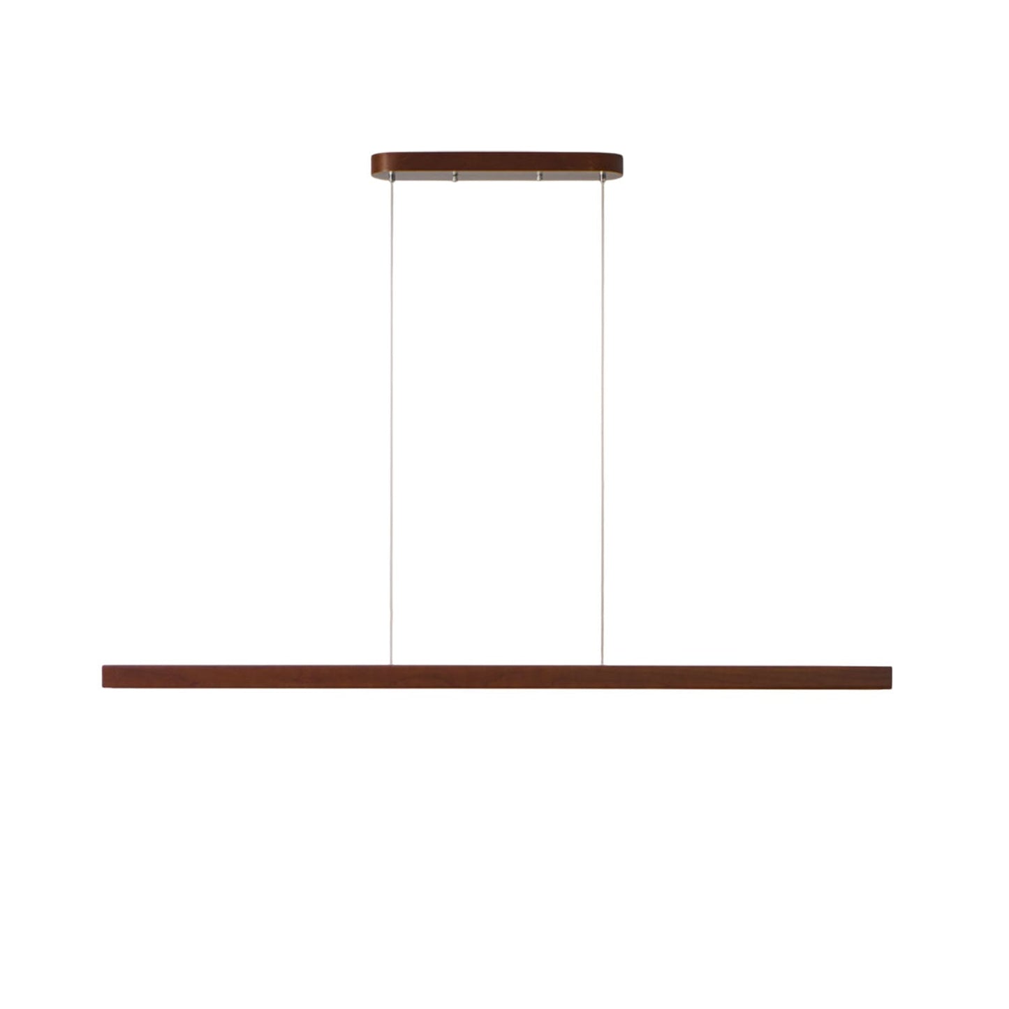 LED Hanglamp Hout Lineair Warm Licht Eettafel Kookeiland Minimalistisch Japandi Design Verstelbaar Snoer Balklamp